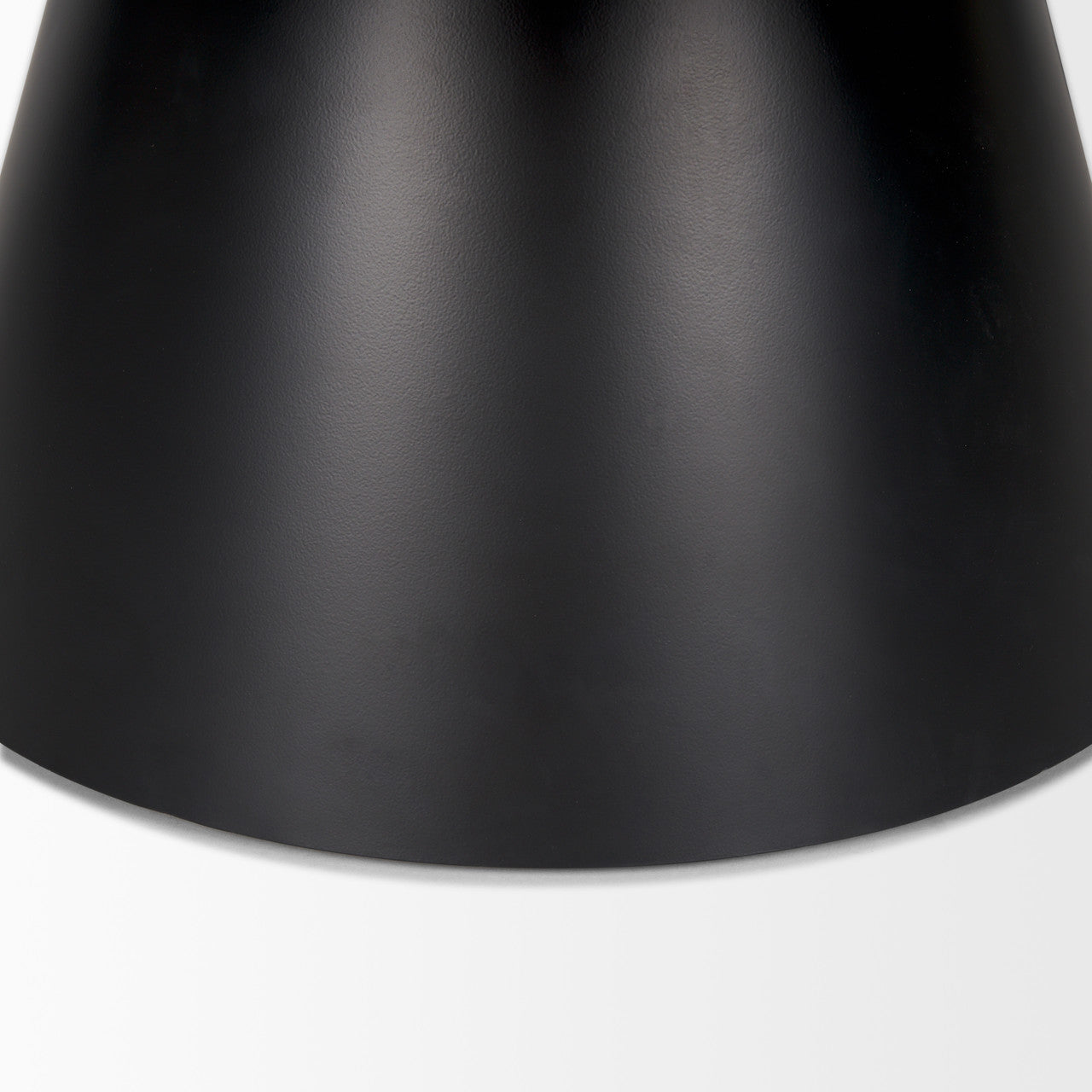 Mitchell 40.0L x 40.0W x 16.0H Black Metal Pedestal Base with Brown Wood Top Coffee Table