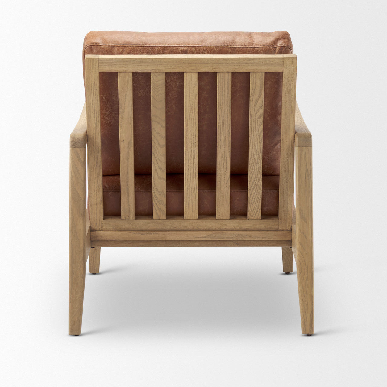 Raeleigh Tan Faux Leather Accent Chair