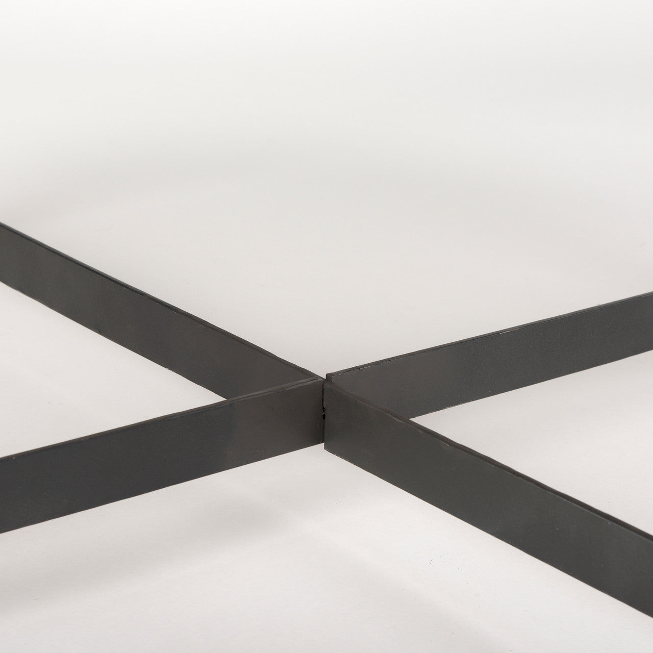 Marquisa Medium Brown Wood W/Black Metal Large Coffee Table