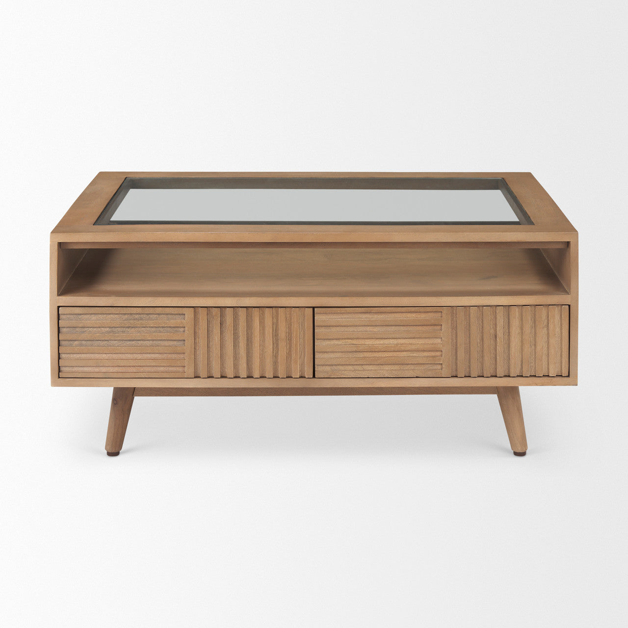 Sable  38.0L x 27.0W x 18.0H Light Brown Wood Coffee Table