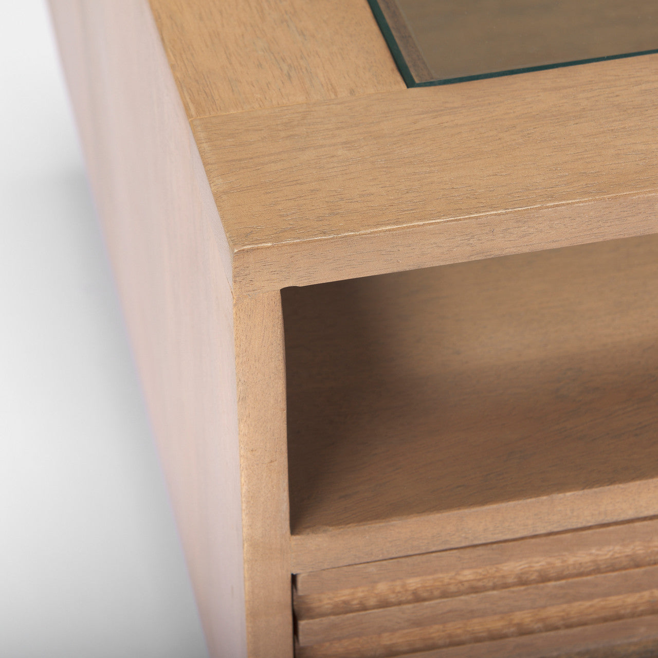 Sable  38.0L x 27.0W x 18.0H Light Brown Wood Coffee Table