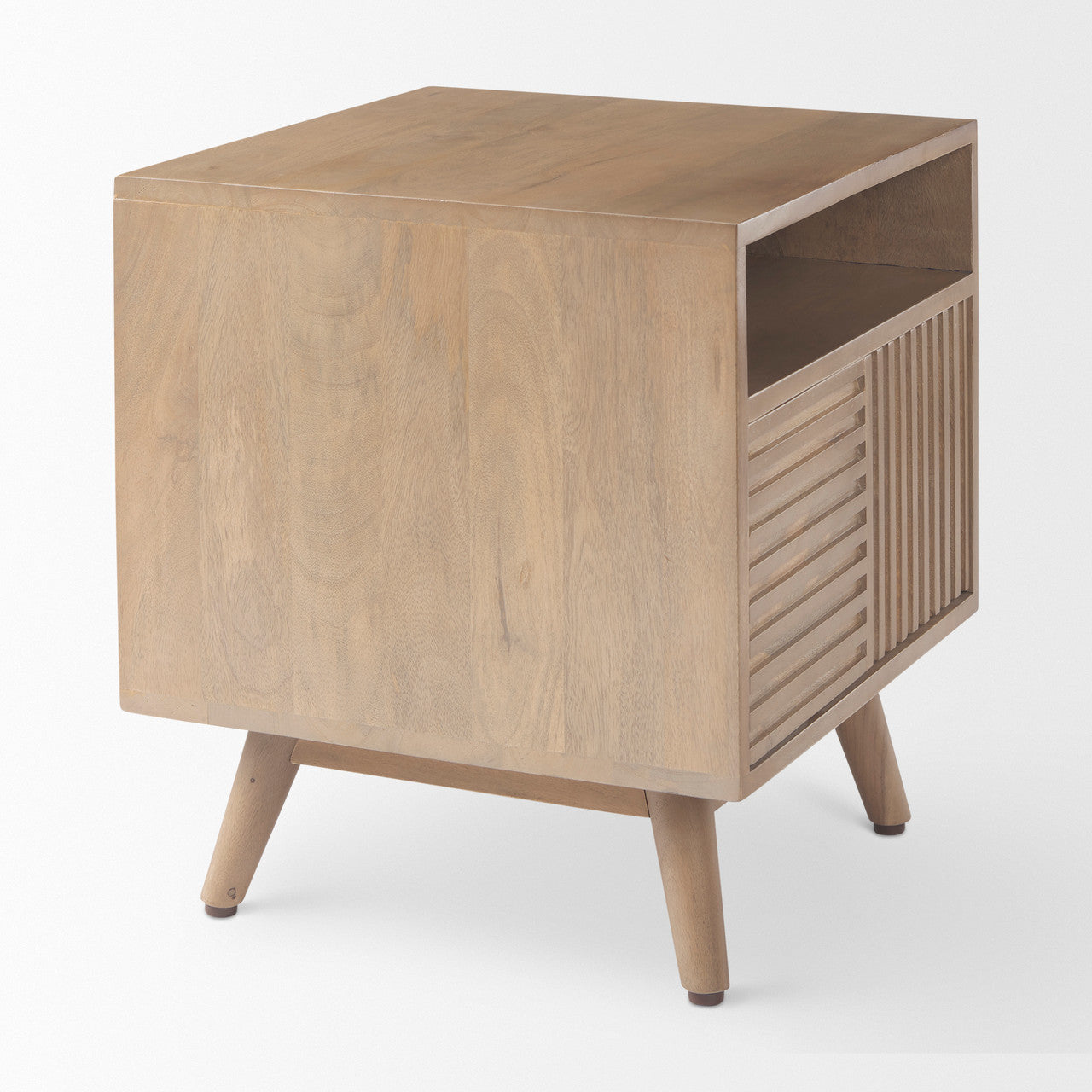 Sable  19.0L x 19.0W x 21.5H Light Brown Wood Side Table