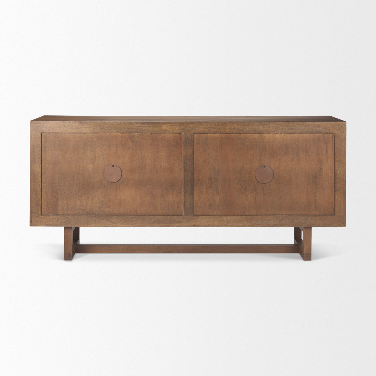 Grier Medium Brown Solid Wood W/Cane Sideboard