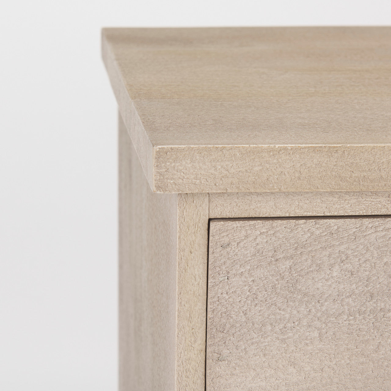 Braxton  33.5L x 18.5W x 31.5H Beige Wood W/Black Accents 2 Door Accent Cabinet