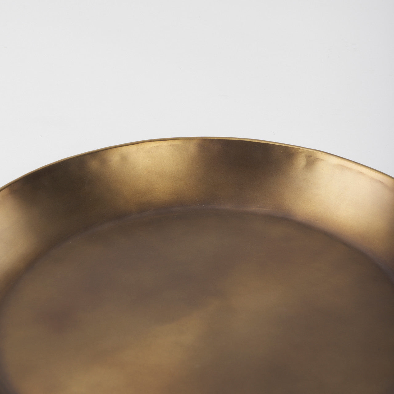 Eagan 16.0L x 16.0W x 1.5H Brass Aluminium Tray Small
