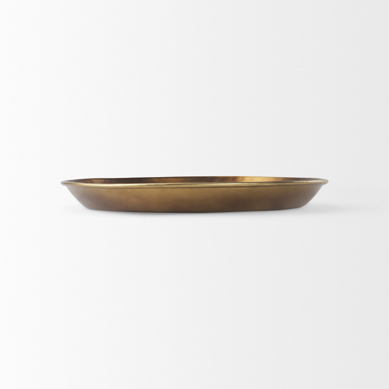 Eagan 20.0L x 20.0W x 1.8H Brass Aluminium Tray Medium