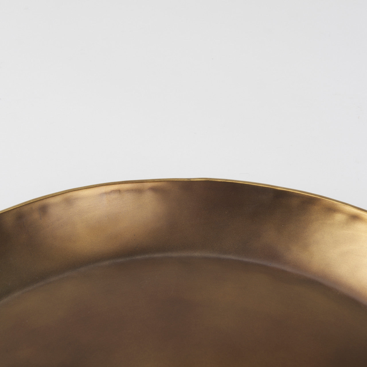 Eagan 20.0L x 20.0W x 1.8H Brass Aluminium Tray Medium