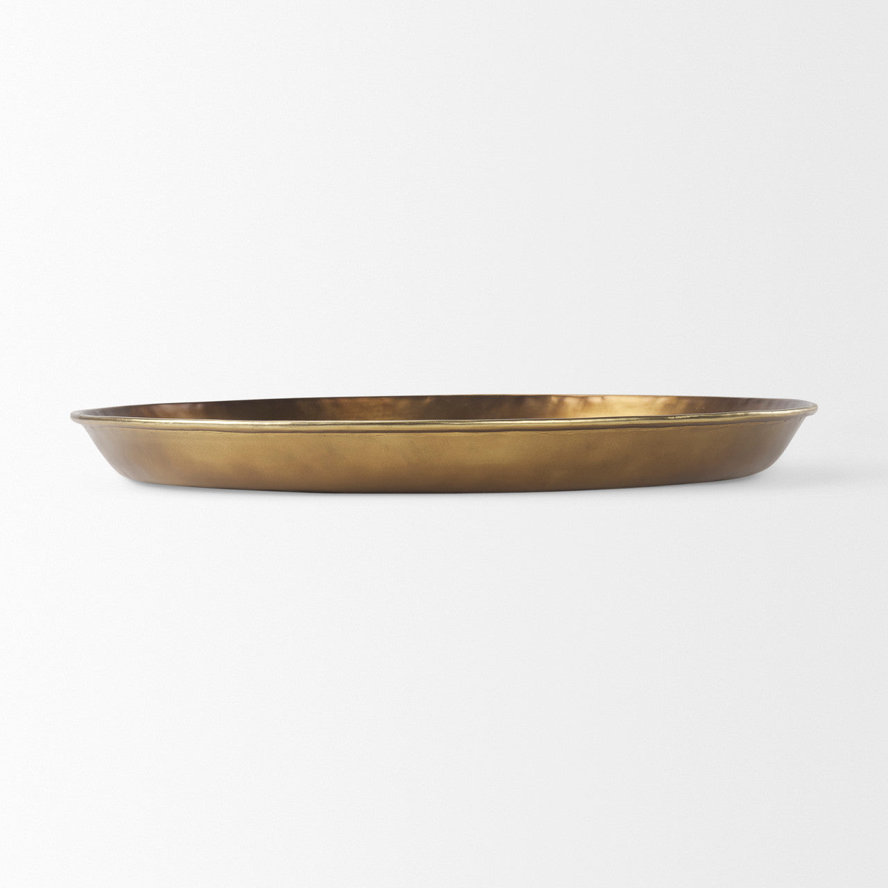 Eagan 24.0L x 24.0W x 2.0H Brass Aluminium Tray Large