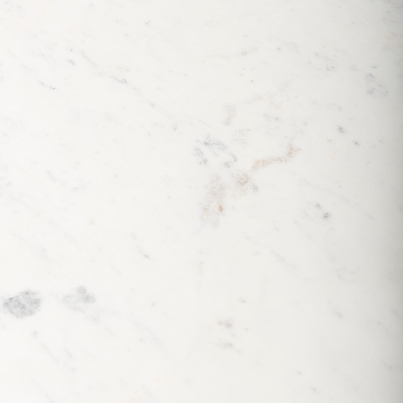 Maxwell 32" Round White Marble Tabletop w/ Blonde Wood & Black Metal Accent Pedestal Bistro Table