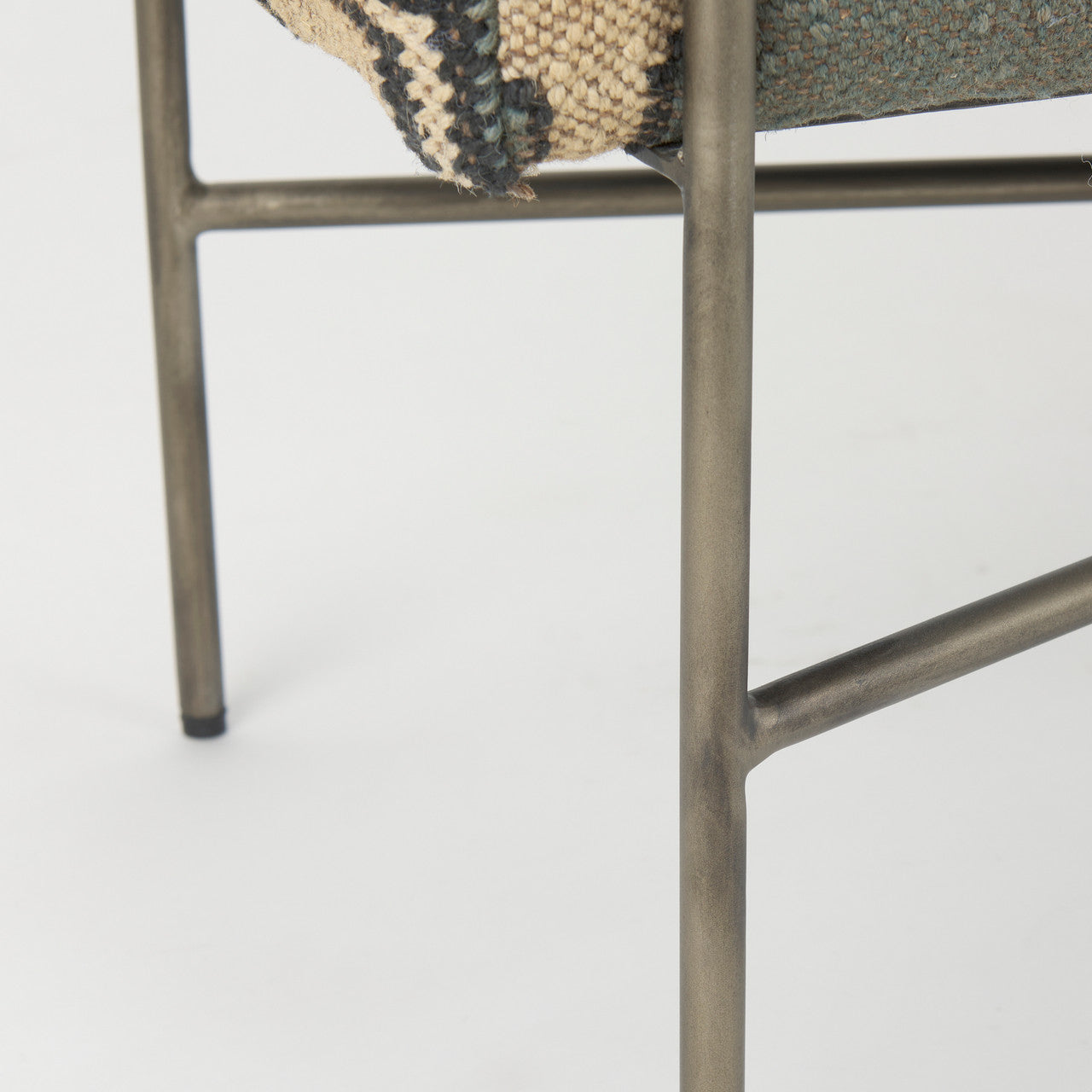 Avery I 55L x 17W Multi Colored Upholstered Patterned Seat Accent Bench