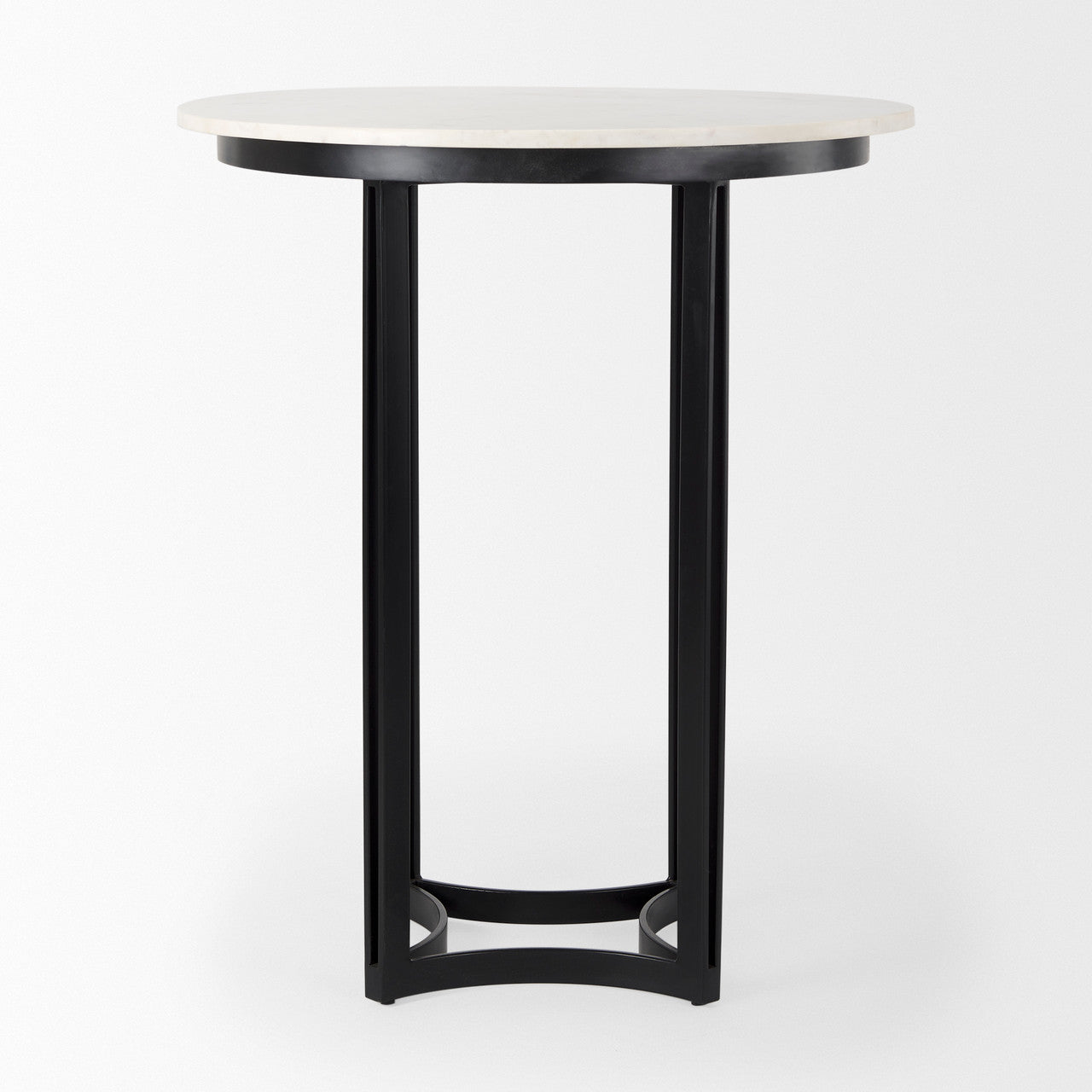 Tanner Marble & Matte Black Bistro Table
