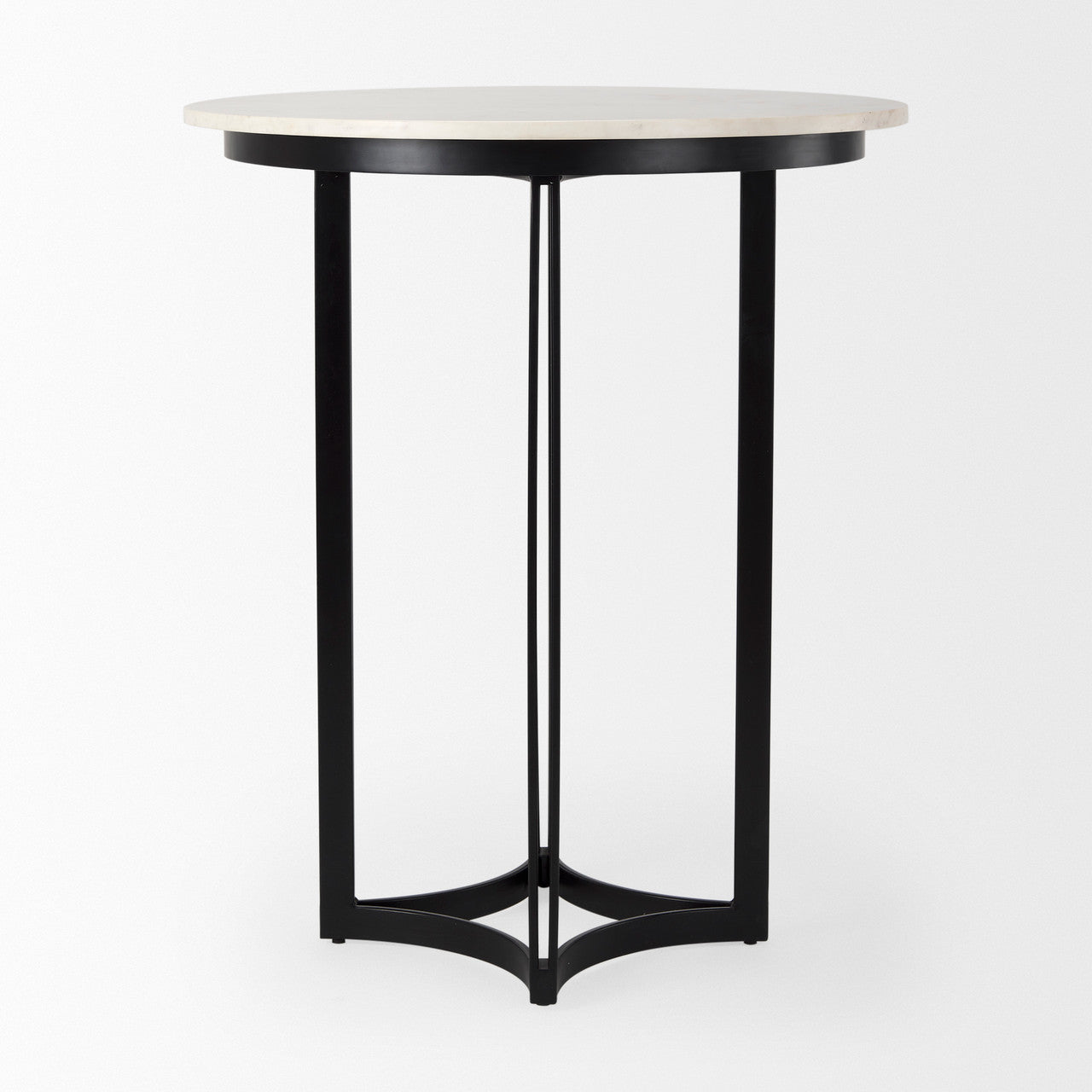 Tanner Marble & Matte Black Bistro Table