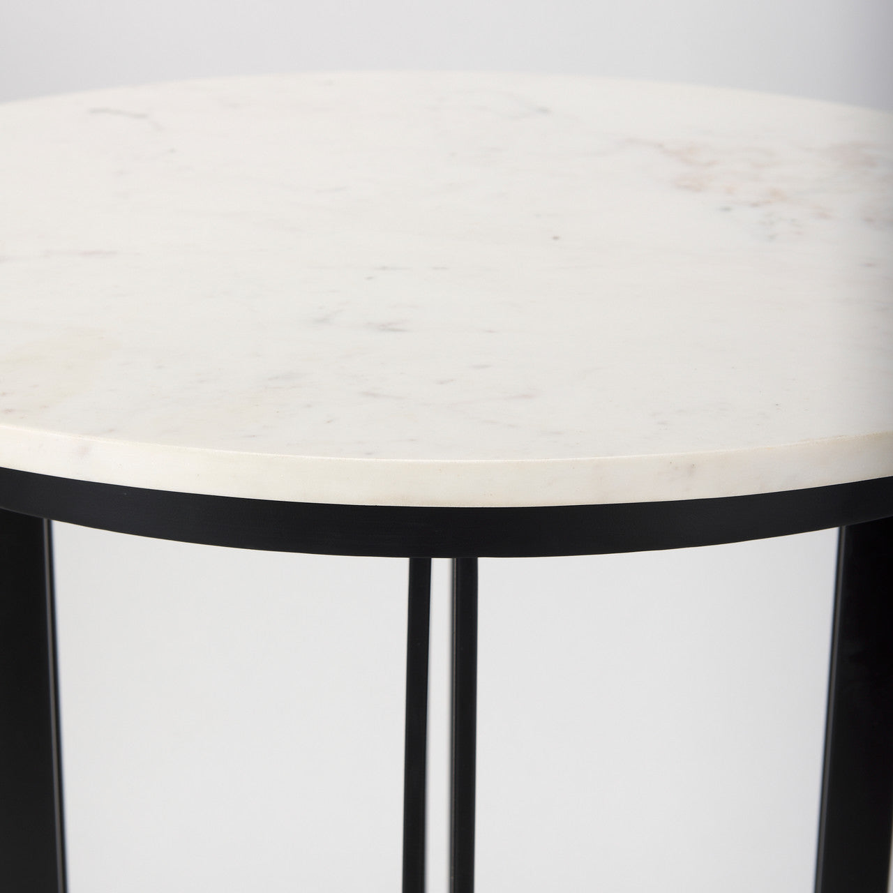 Tanner Marble & Matte Black Bistro Table