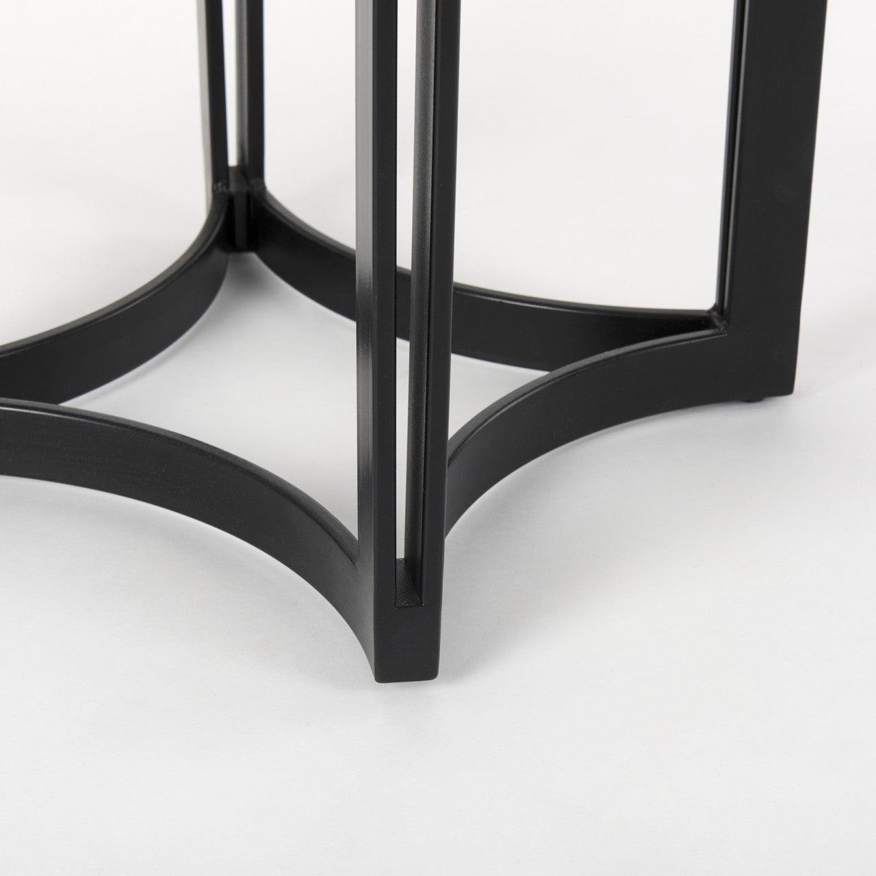 Tanner Marble & Matte Black Bistro Table