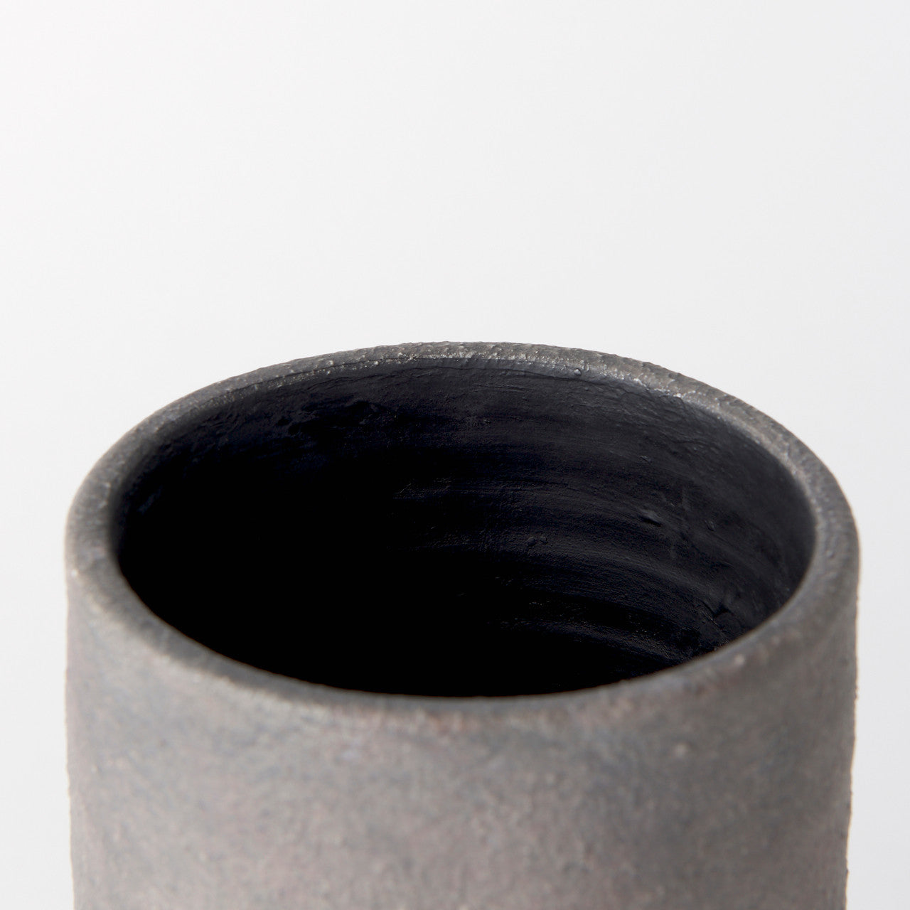 Armani 10.4H Brown-Gray Double Ear Ceramic Vase