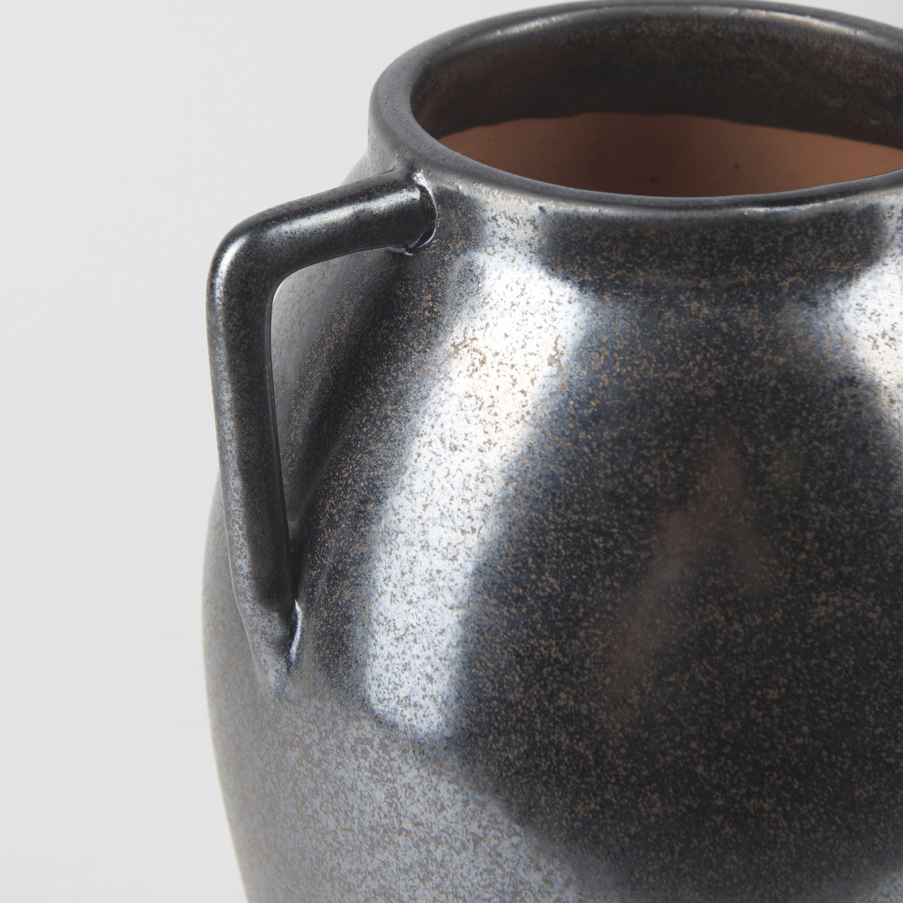 Kora Medium Dark Metallic Double Ear Vase