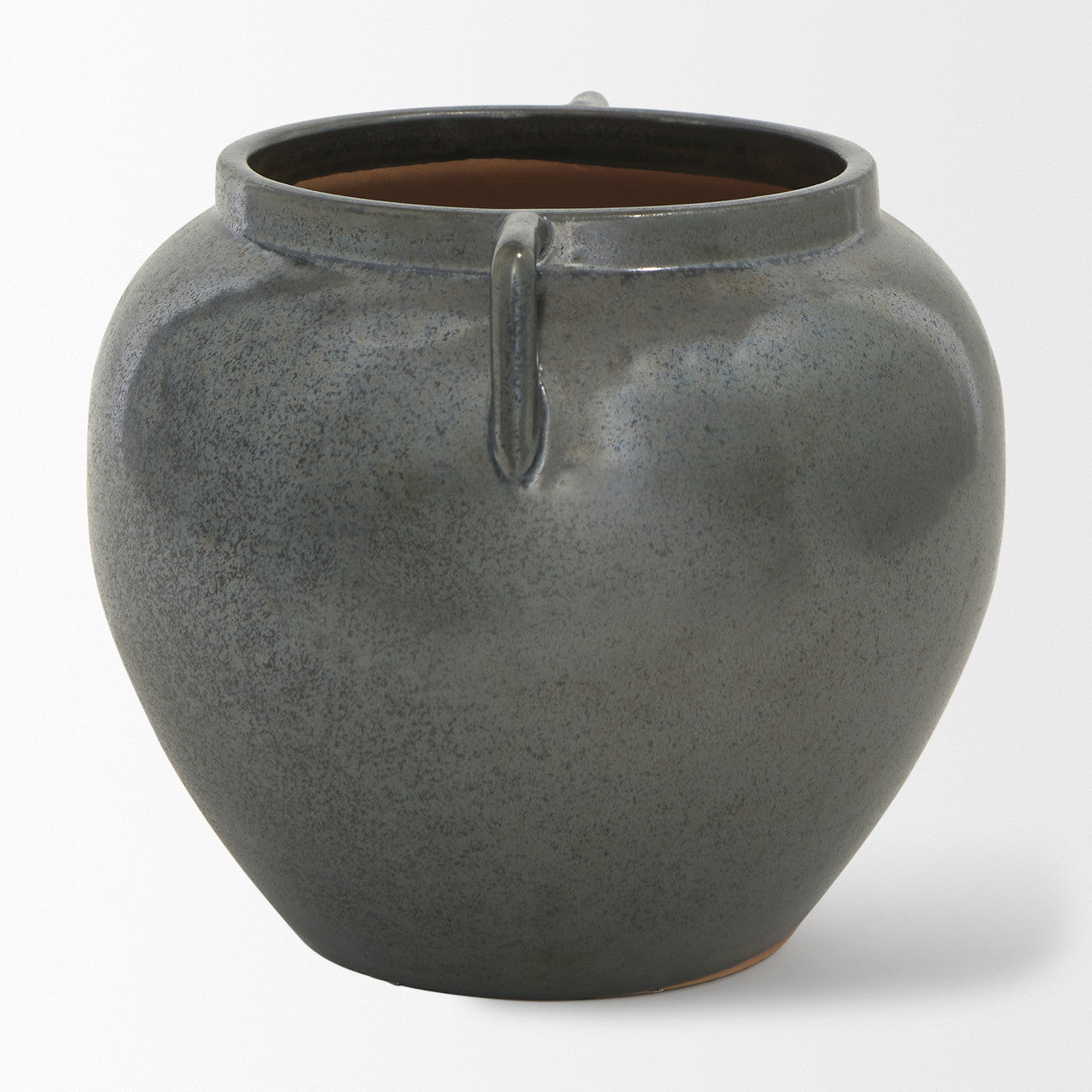 Kora Short Dark Metallic Double Ear Vase