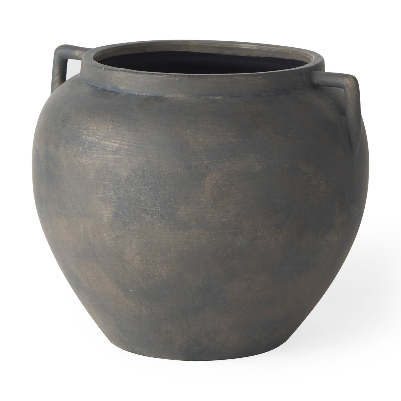 Kilian Short Brown-Gray Double Ear Vase