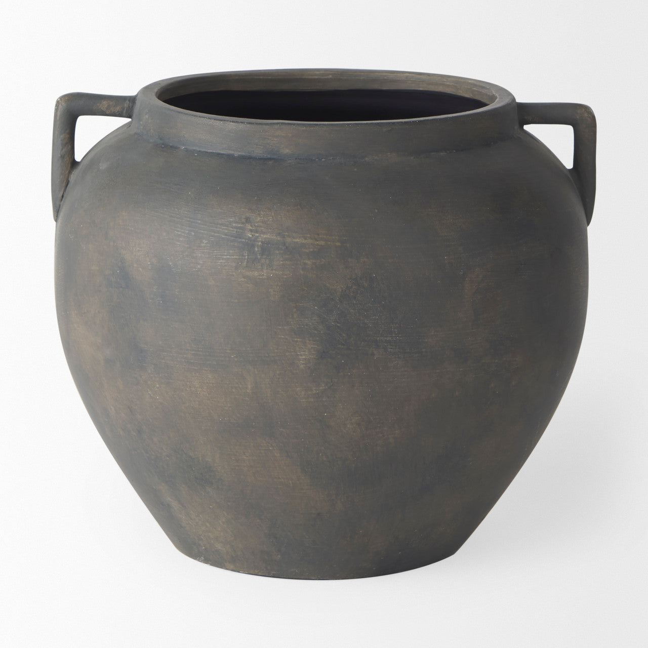 Kilian Short Brown-Gray Double Ear Vase