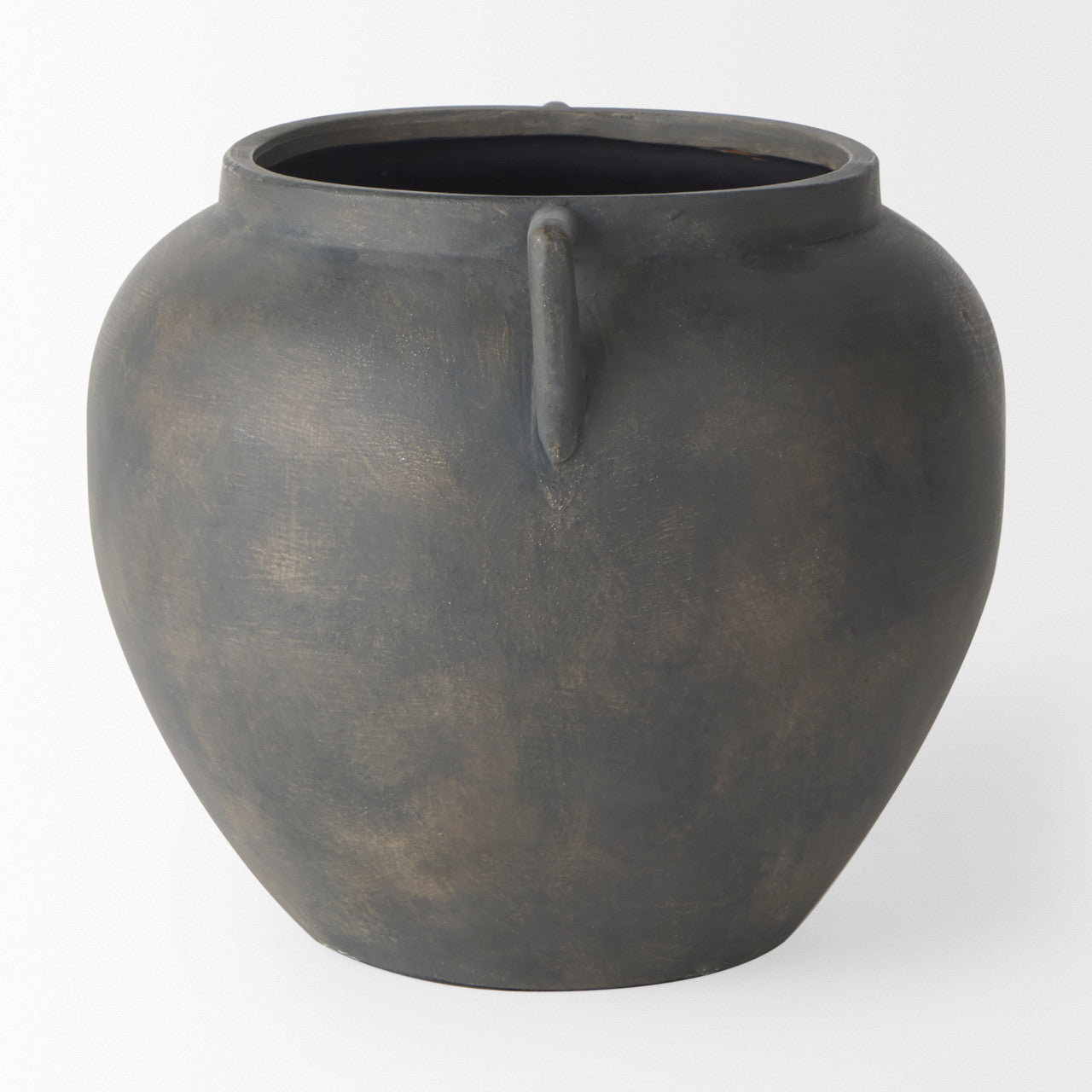 Kilian Short Brown-Gray Double Ear Vase