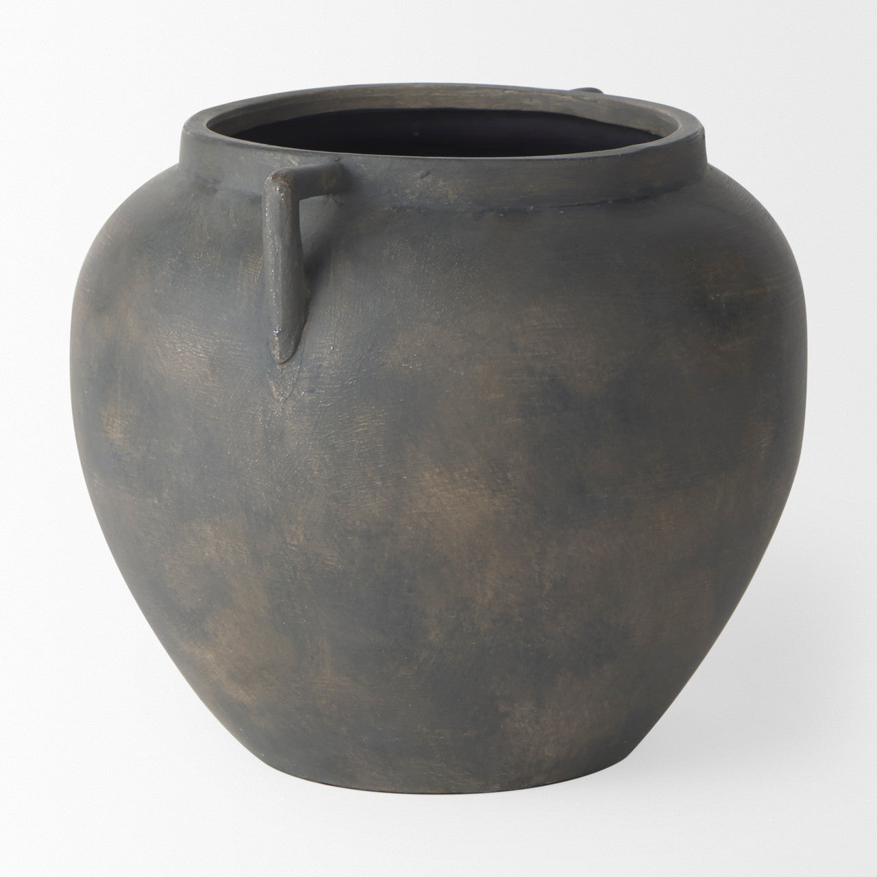 Kilian Short Brown-Gray Double Ear Vase