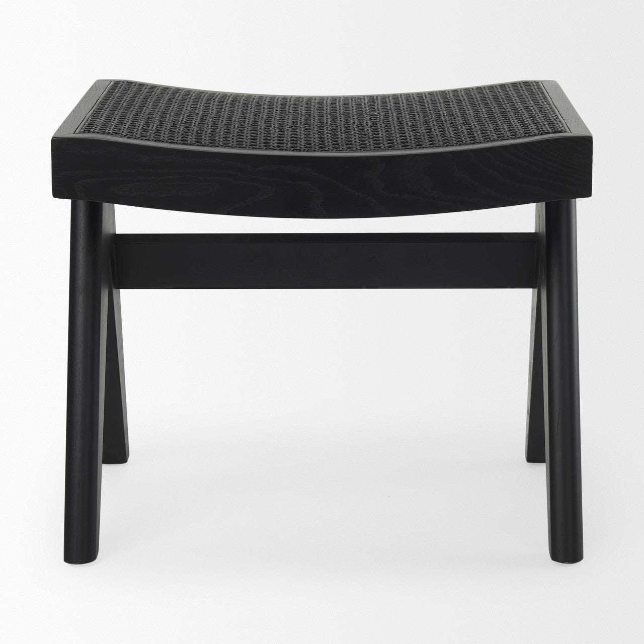 Arvin 21.7L x 17.7W x 18.1H Black Wooden Stool