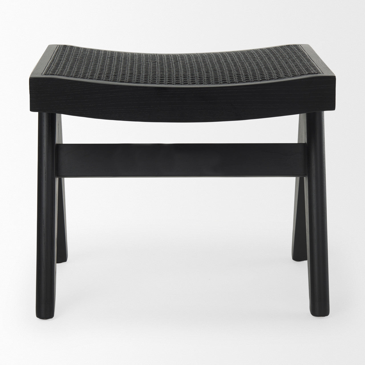 Arvin 21.7L x 17.7W x 18.1H Black Wooden Stool
