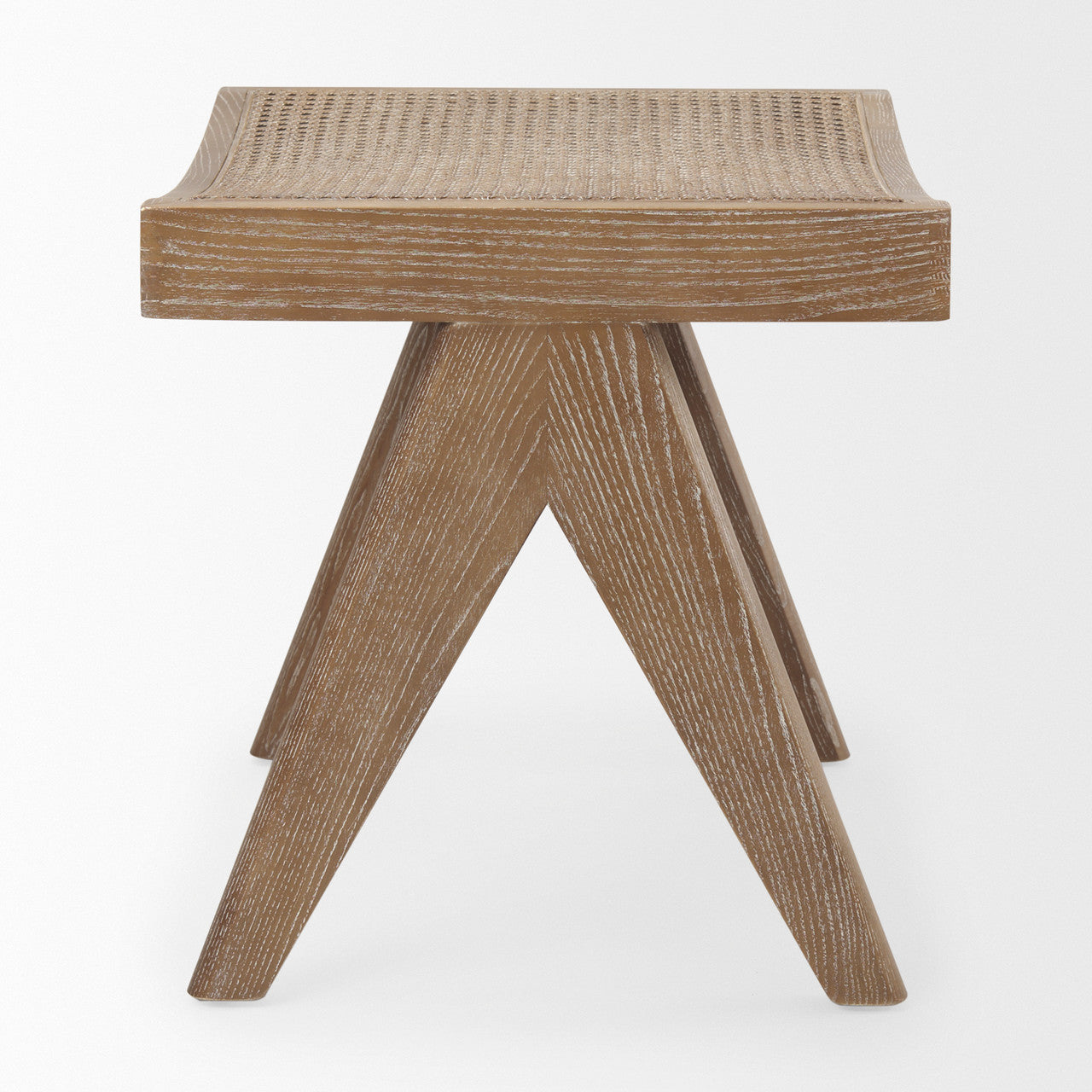 Arvin 21.7L x 17.7W x 18.1H Medium Brown Wooden Stool