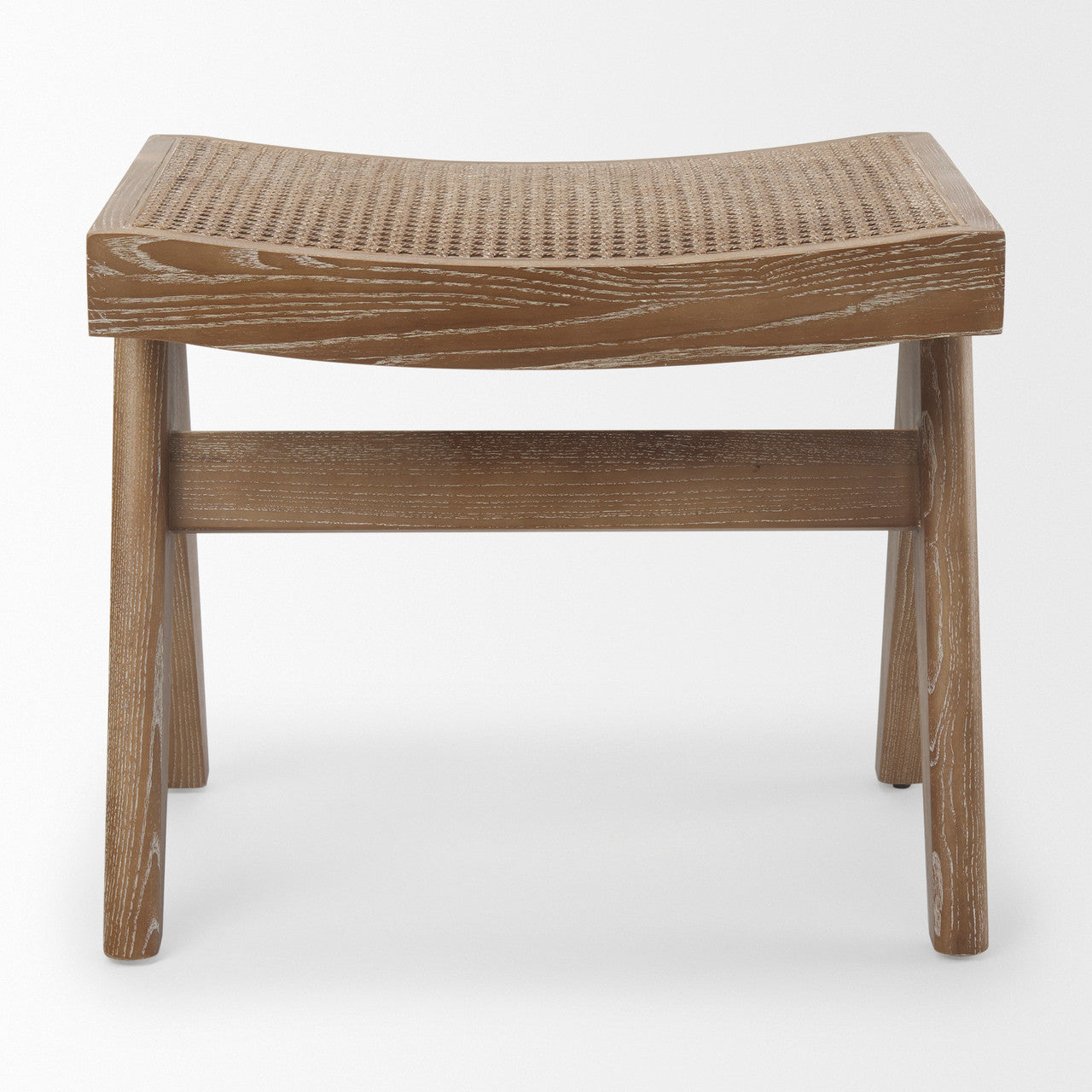 Arvin 21.7L x 17.7W x 18.1H Medium Brown Wooden Stool