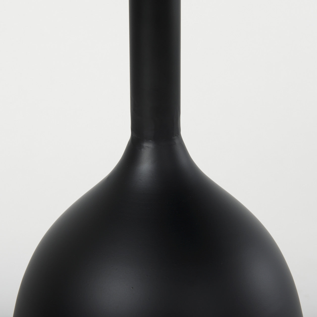 Talulla 16.5L x 16.5W x 19.7H Matte Black Metal Accent Table