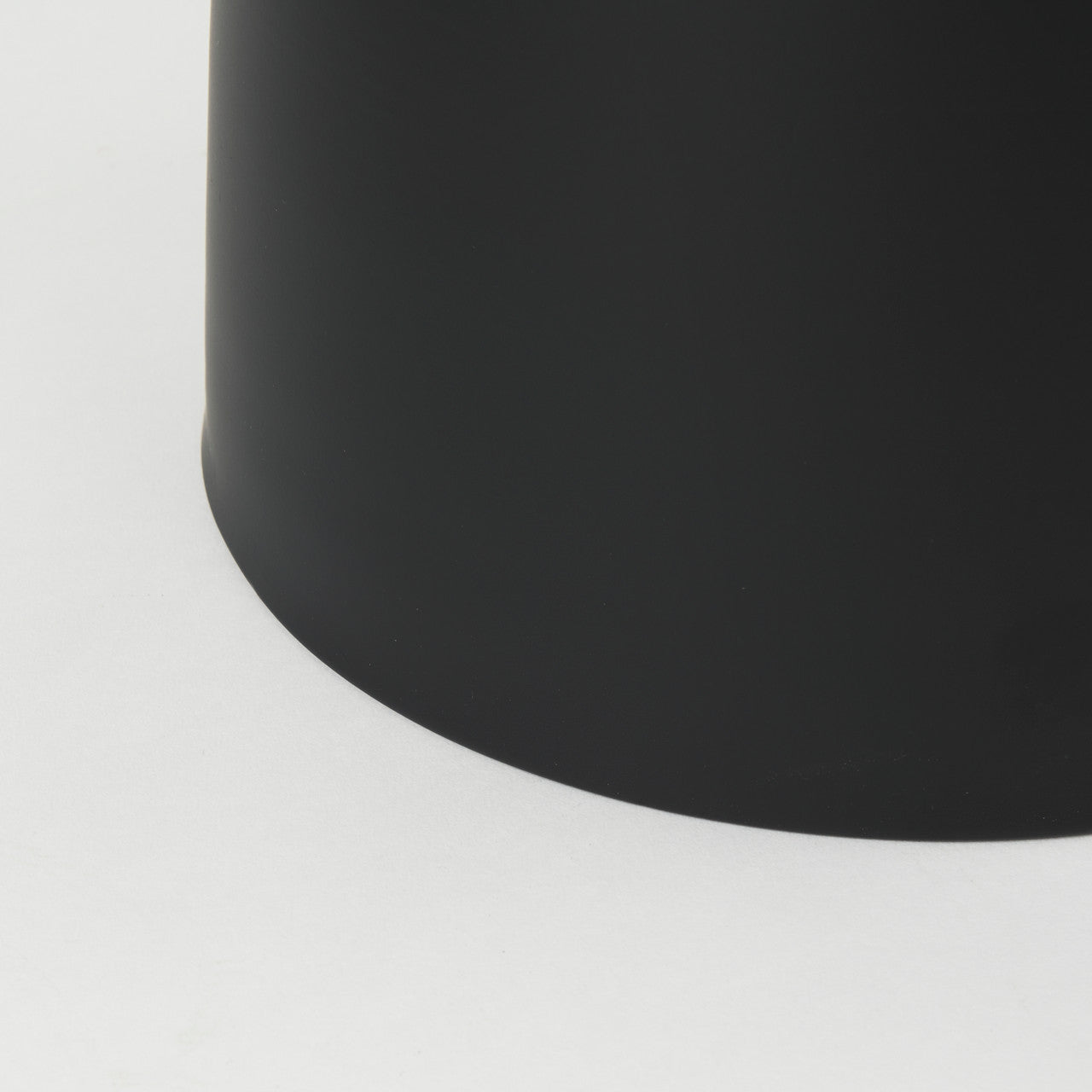 Talulla 16.5L x 16.5W x 19.7H Matte Black Metal Accent Table