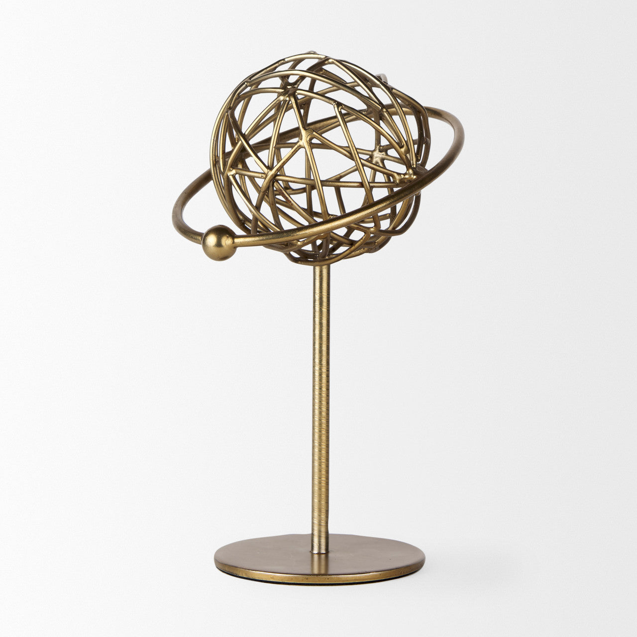 Atlas 10.0L x 8.0W x 12.0H Gold Metal Solar System Ornament