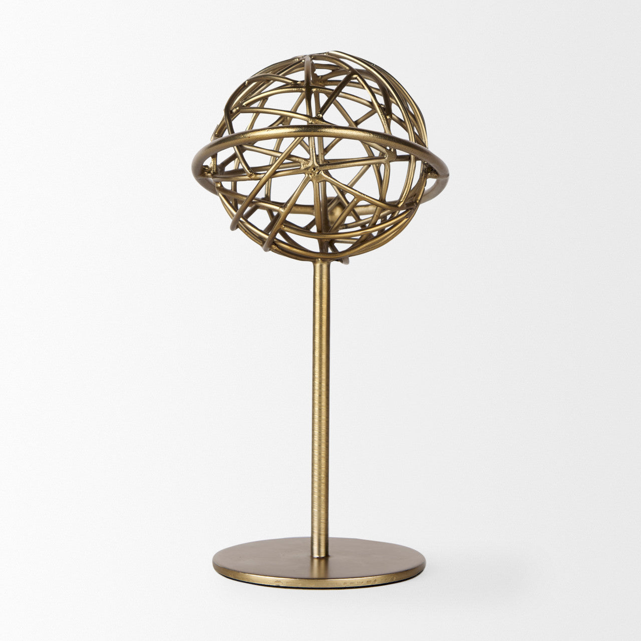 Atlas 10.0L x 8.0W x 12.0H Gold Metal Solar System Ornament