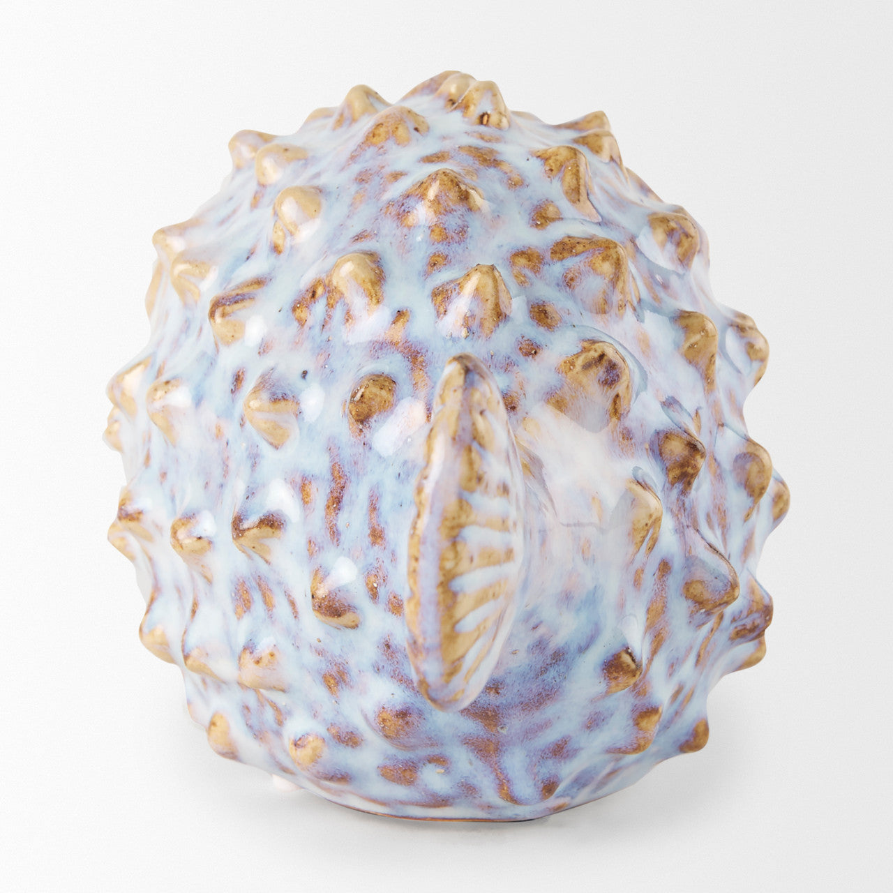 Spike I (Small) 8L x 4W Off-White Ceramic Puffer Fish