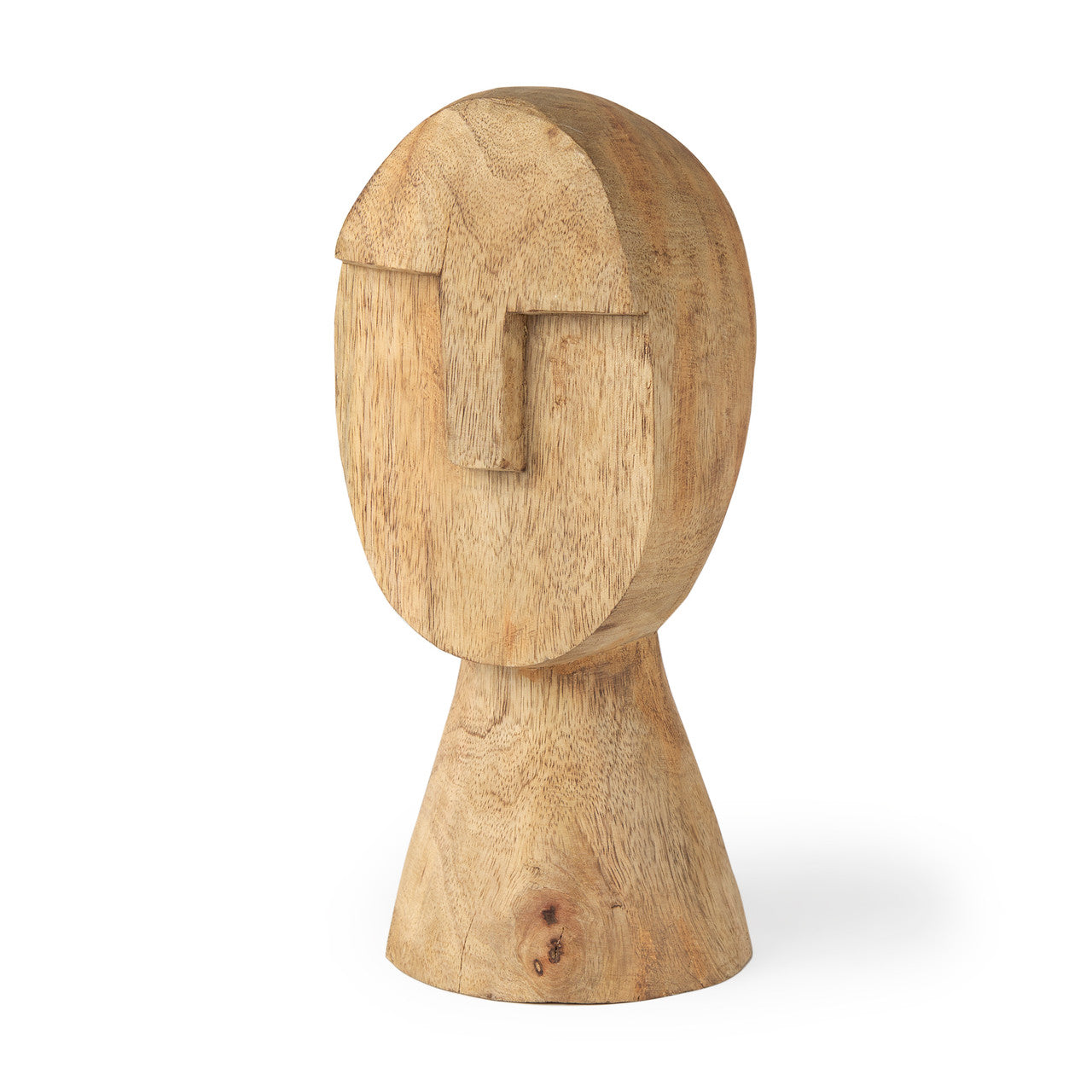 Ivan Medium Wooden Head Sculpture