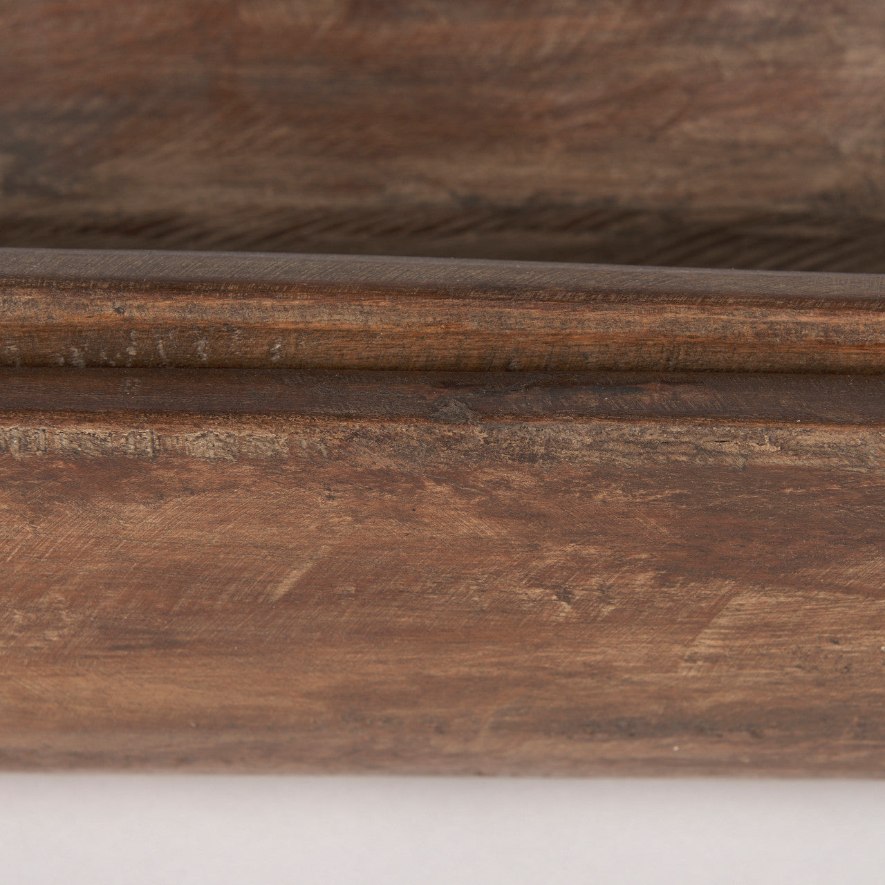 Athena Set of 2 Extra Large Medium Brown Reclaimed Wood Trays
