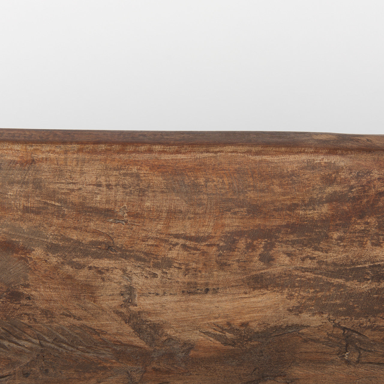 Athena Extra Large Oblong Medium Brown Reclaimed Wood Bowl