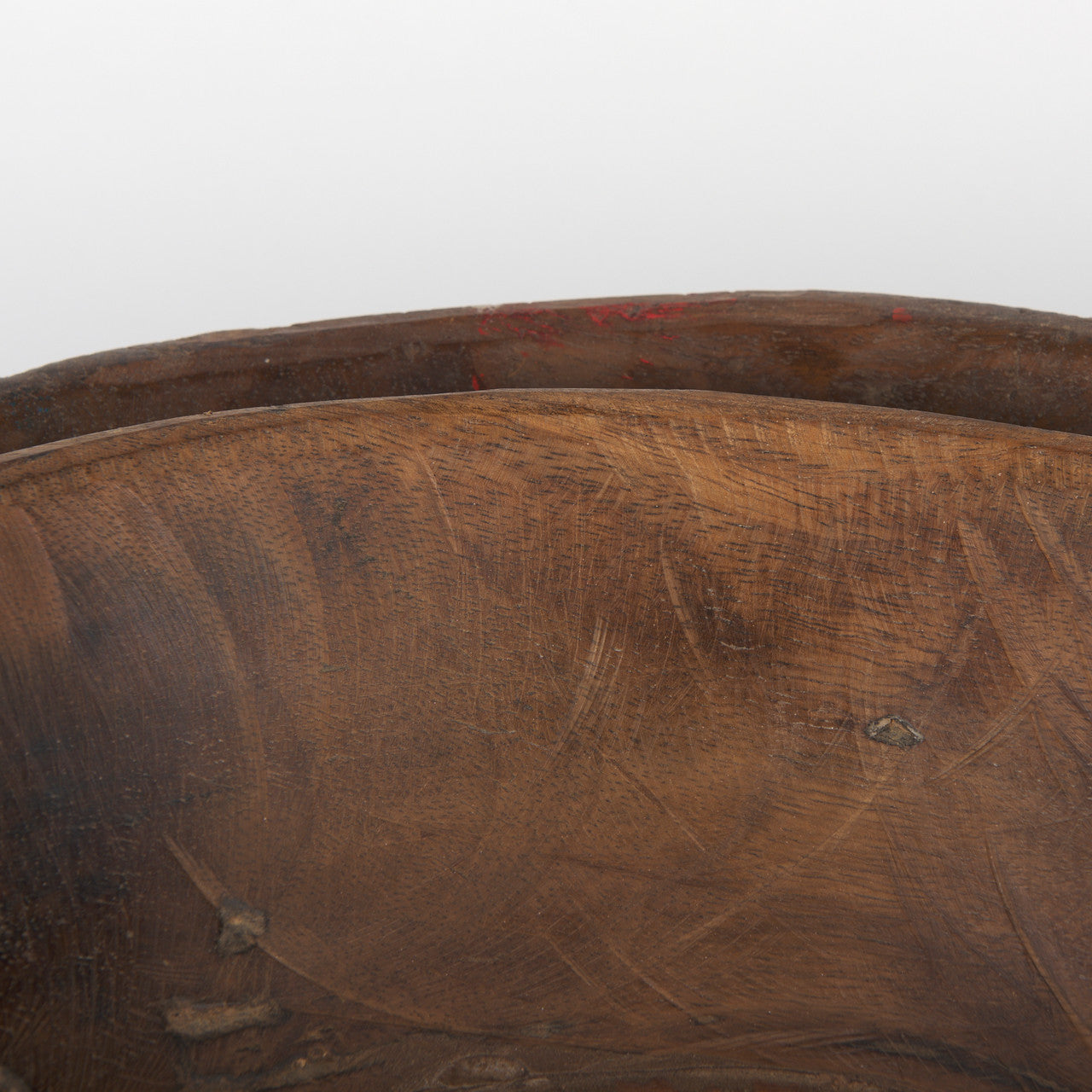 Nikita Set of 2 Large Medium Brown Reclaimed Wood Bowls