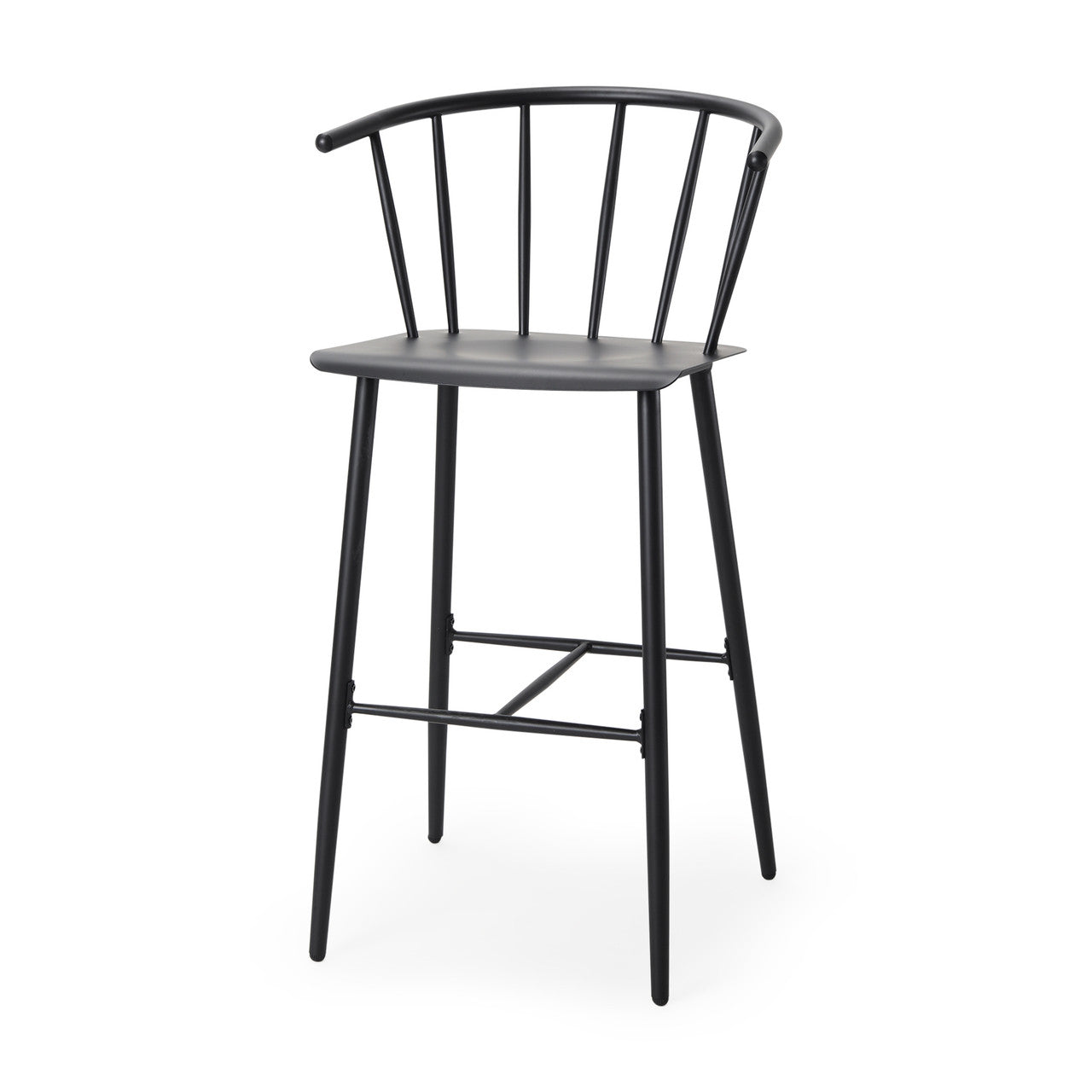 Colin Black Metal Bar Stool