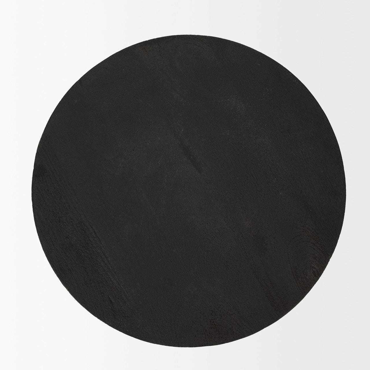 Mattius Black Wood Accent Table