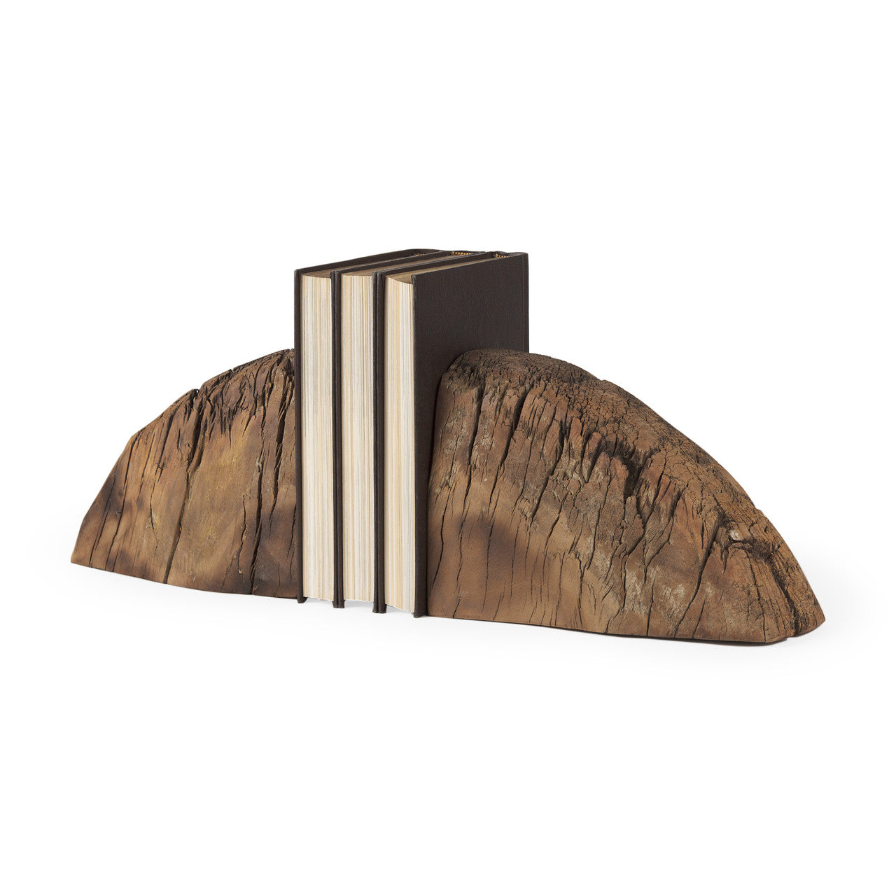 Incana Handmade Reclaimed Wooden Bookends