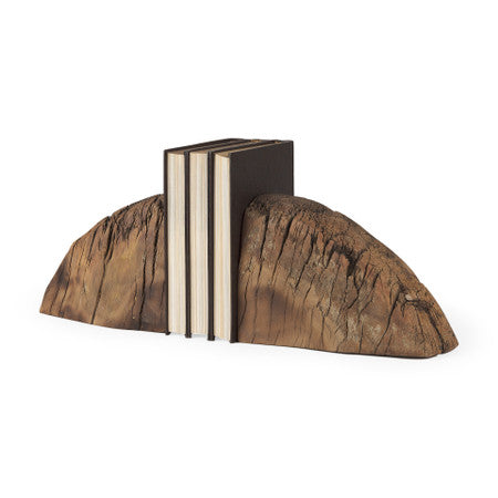 Incana Handmade Reclaimed Wooden Bookends