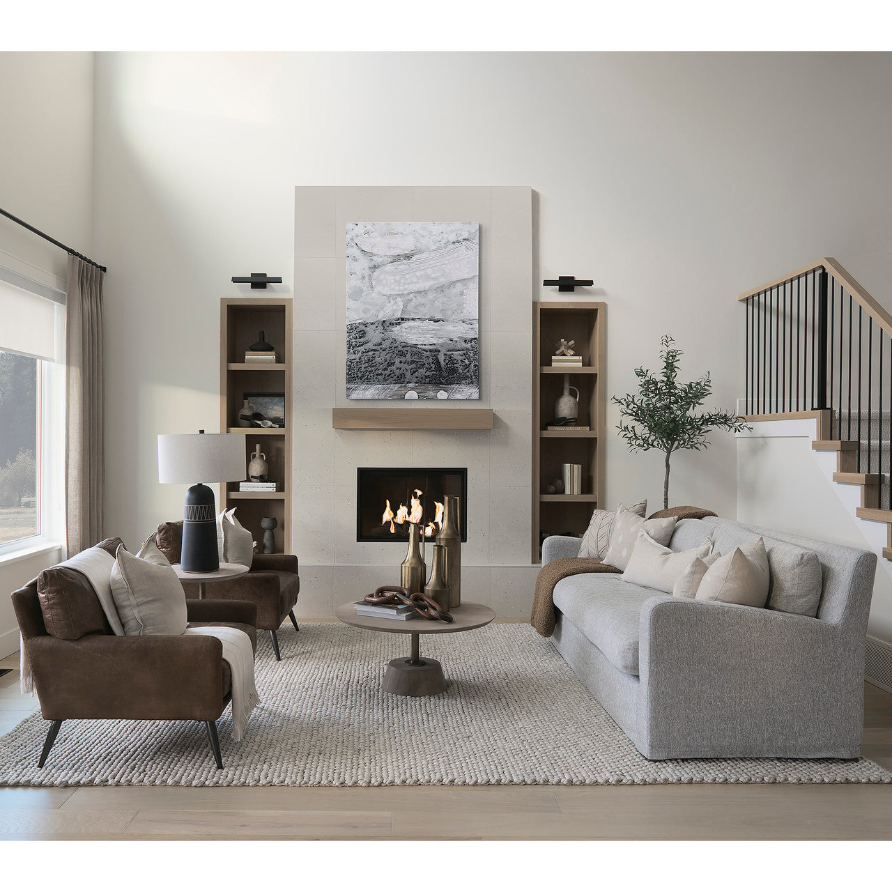 Denly II 92.5 X 38.25 X 34.5 Frost Gray Slipcover Three Seater Sofa