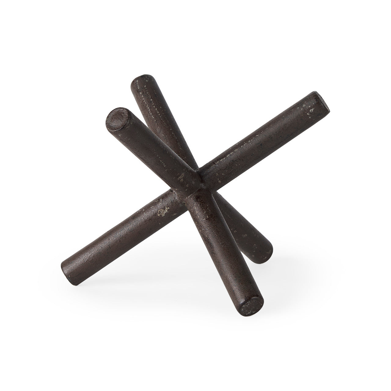 Astericks II (Medium) 8L x 7W Brown Metal Decor Object