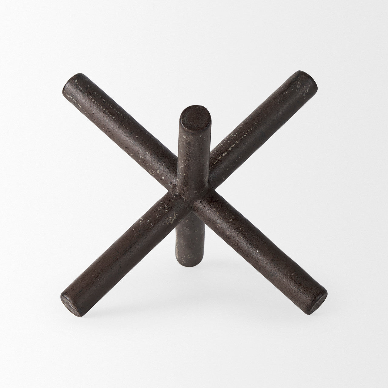 Astericks II (Medium) 8L x 7W Brown Metal Decor Object