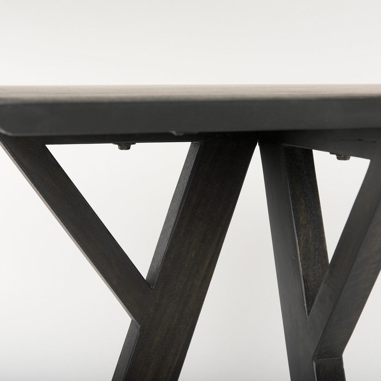 Jennings 54.0L x 16.0W x 29.5H Dark Brown Wood Console Table