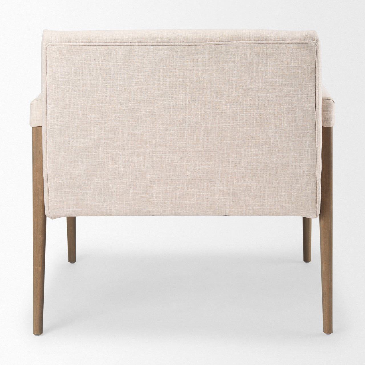 Palisades Cream Upholstery w/ Solid Wood Accent Chair