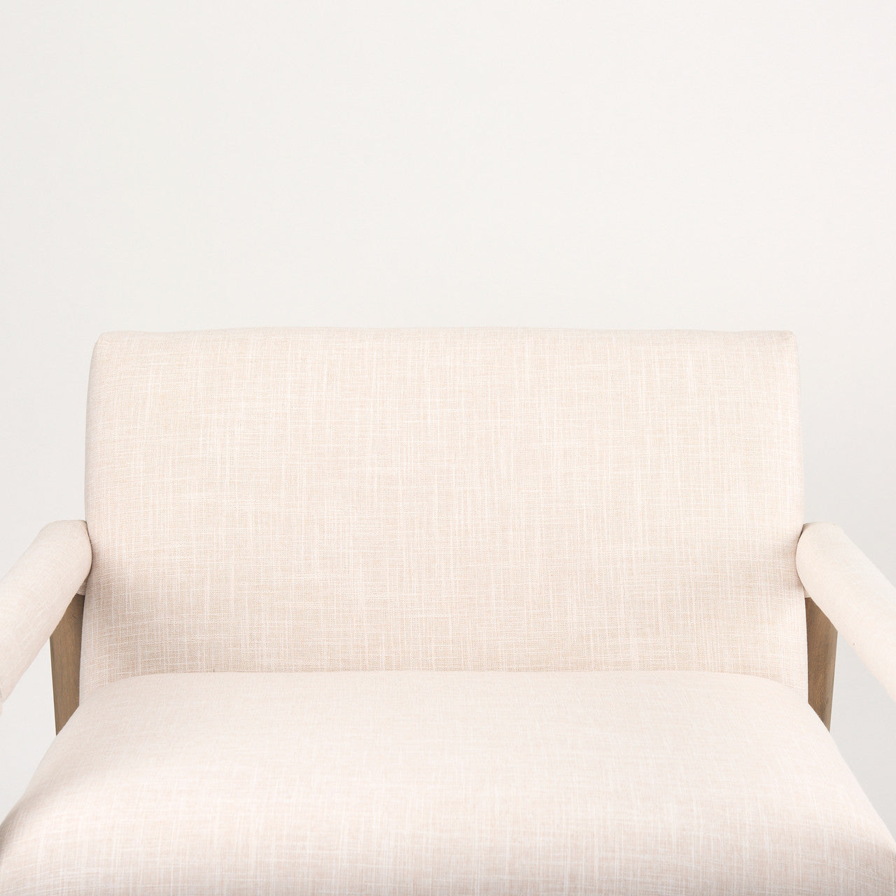 Palisades Cream Upholstery w/ Solid Wood Accent Chair