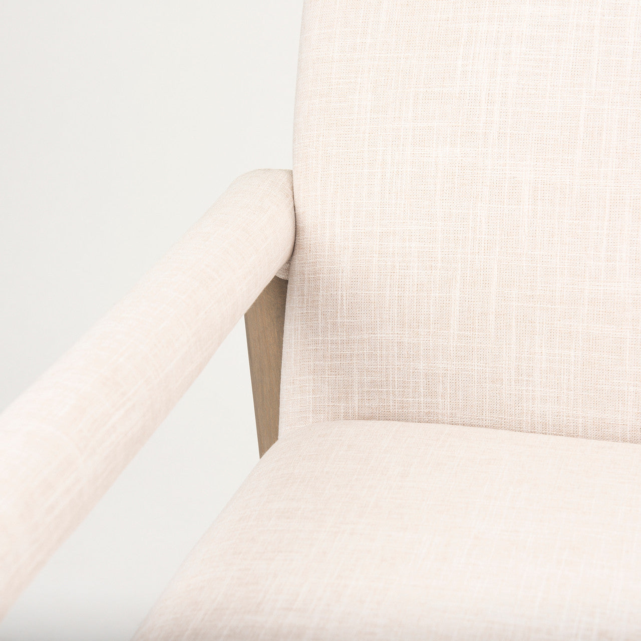 Palisades Cream Upholstery w/ Solid Wood Accent Chair