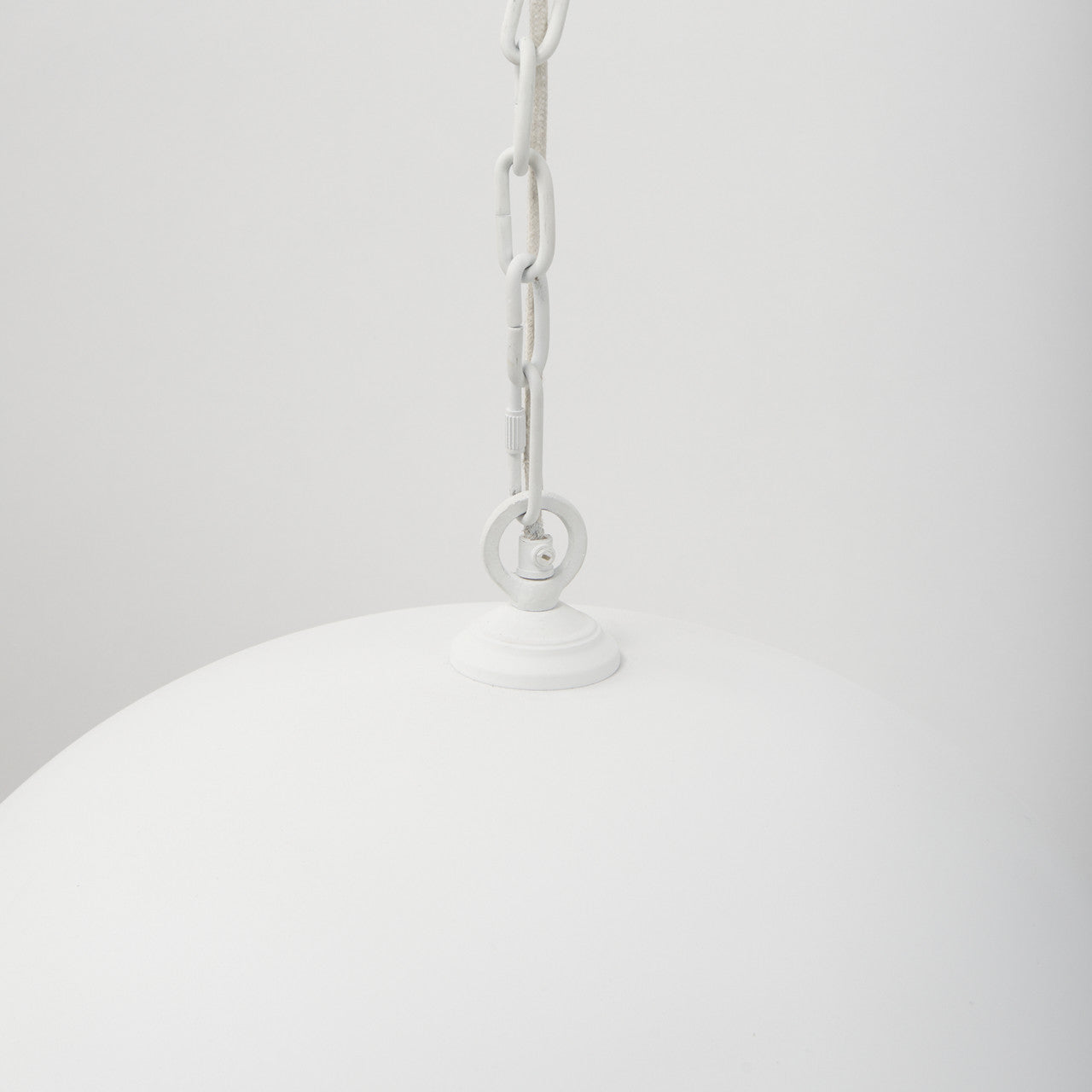 Juniper 24" Round White Dome Pendant Light